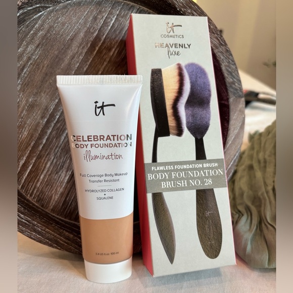 BODY FOUNDATION ILLUMINATION & HEAVENLY LUXE BODY FOUNDATION BRUSH #28 Bundle - Picture 1 of 7